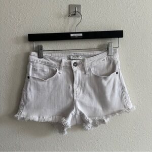 Abercrombie & Fitch White Jean Shorts